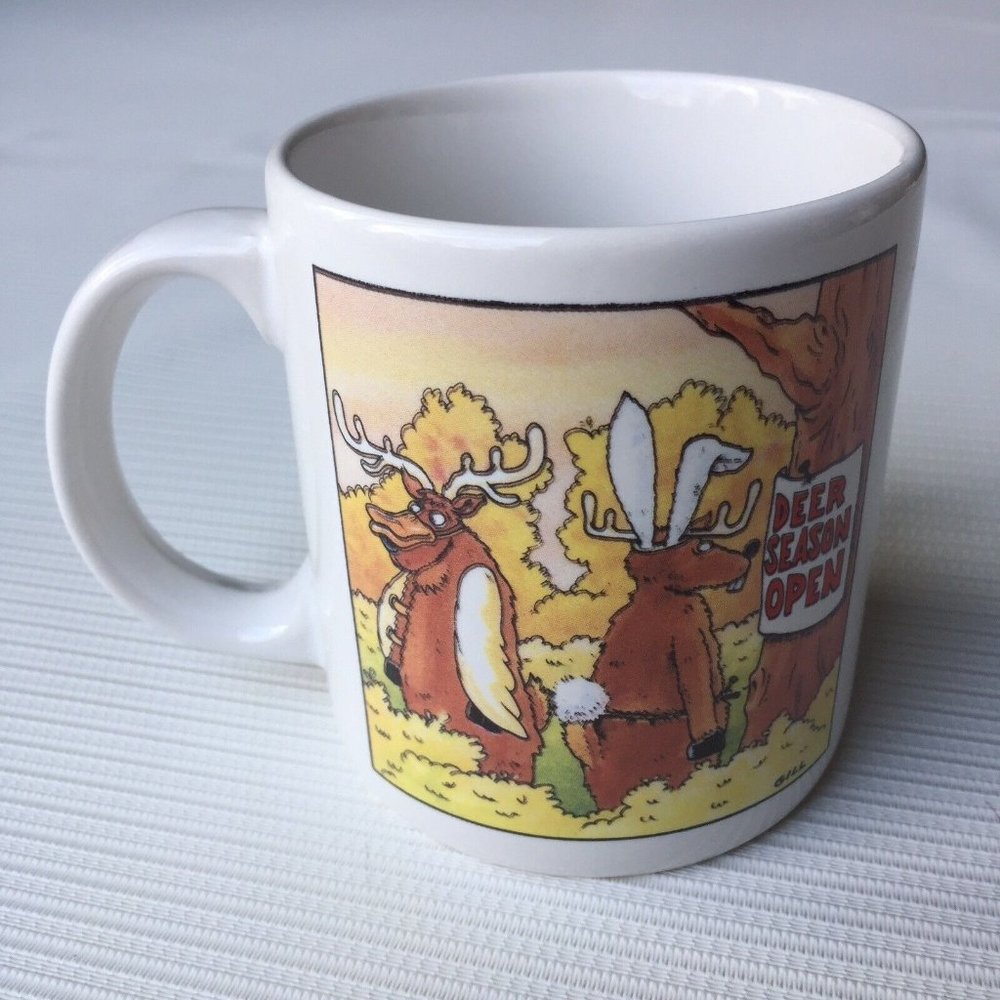 Hunting Themed Coffee Tea Mug Stoneware Deer Season Novelty Humor Carlton Cards